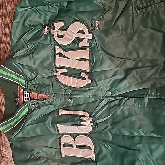 10.Deep Varsity style Money coat soft as silk Designer brand - Picture 4 of 7